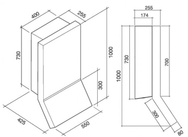 Вытяжка Falmec Rialto 55 h 1000 ix (800) ECP полированная (фото 5) Вытяжка Falmec Rialto 55 h 1000 ix (800) ECP полированная (preview 5)