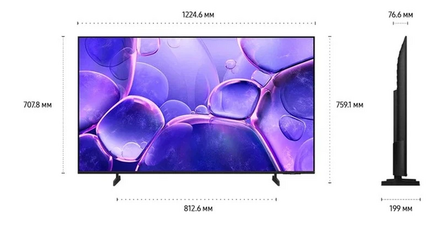 Телевизор Samsung UE55U8000FUXRU 55" (140 см) 2025 черный (preview 8)