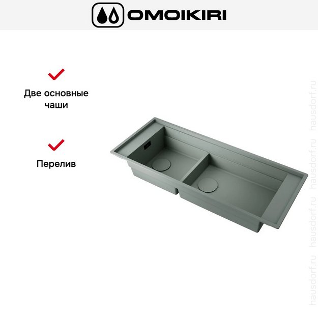 Мойка Omoikiri Sintesi Pro 114-2-U/I wg (preview 3)