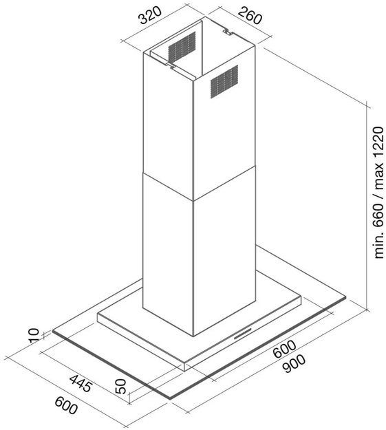 Вытяжка Falmec Exploit top isola 90 ix touchfree (800) ECP (фото 4) Вытяжка Falmec Exploit top isola 90 ix touchfree (800) ECP (preview 4)