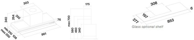 Встраиваемая вытяжка Falmec VIRGOLA NO-DROP TOUCH 90 BLACK (фото 7) Встраиваемая вытяжка Falmec VIRGOLA NO-DROP TOUCH 90 BLACK (preview 7)