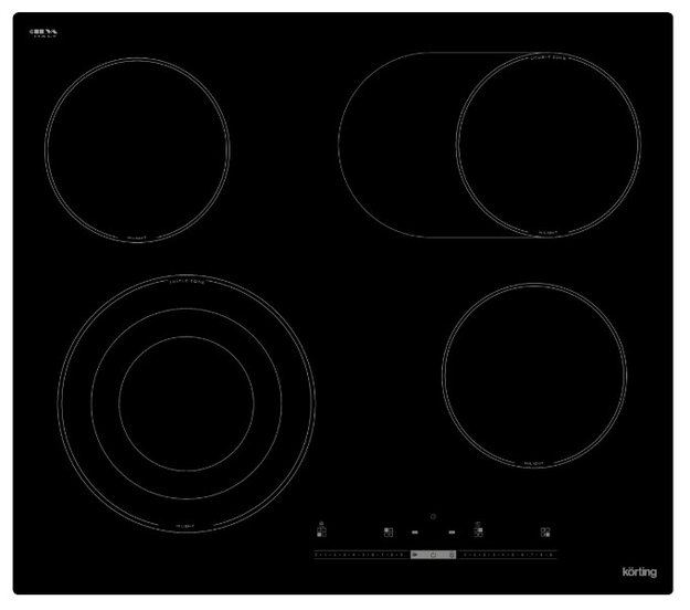 Электрическая варочная панель Korting HK 63910 B (фото 2) Электрическая варочная панель Korting HK 63910 B (preview 2)