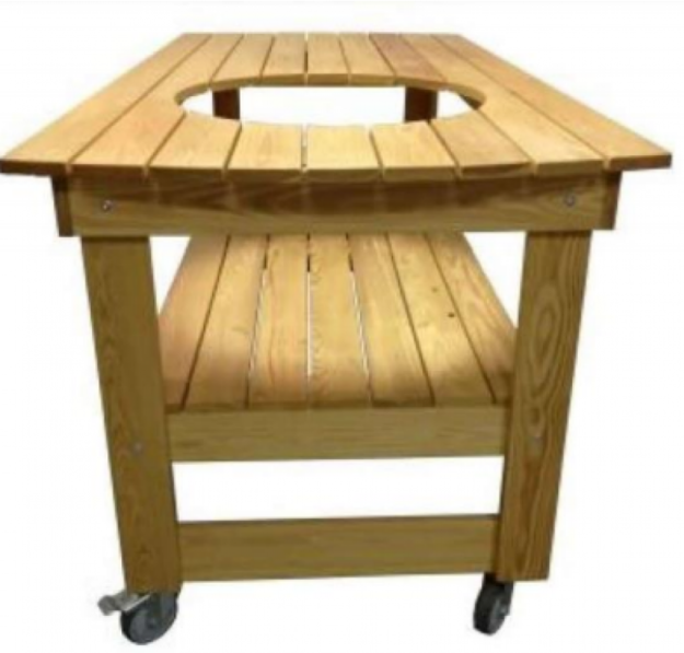 Стол для гриля Big Green Egg L лиственница (фото 3) Стол для гриля Big Green Egg L лиственница (preview 3)