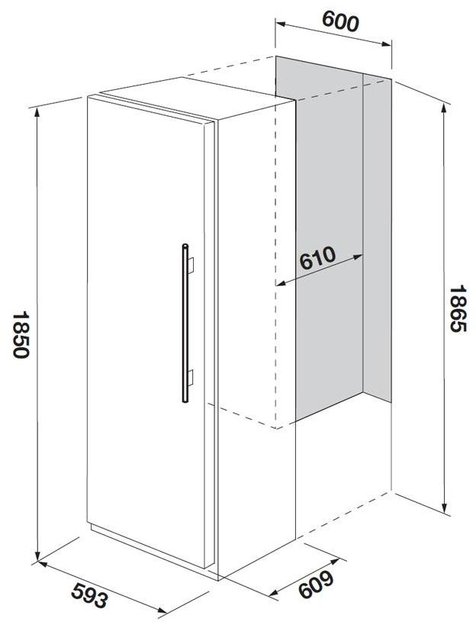Встраиваемая морозильная камера Fulgor Milano FFSI 351 NF ED X (фото 3) Встраиваемая морозильная камера Fulgor Milano FFSI 351 NF ED X (preview 3)