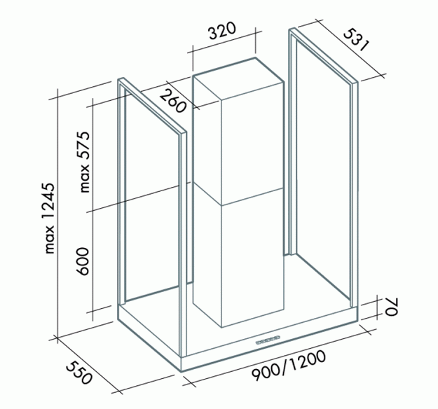 Вытяжка Falmec Europa Isola 120 ix (800) ECP (preview 6)