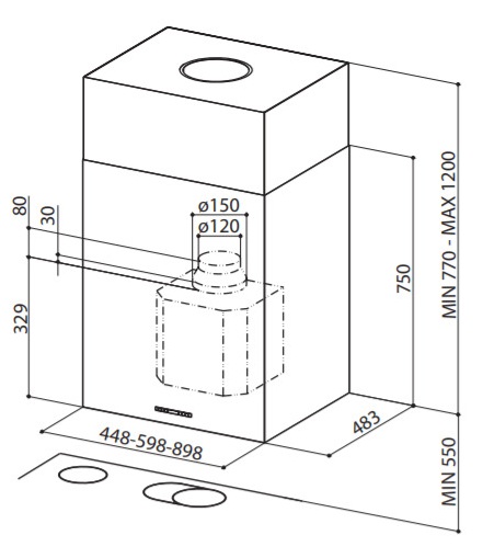 Вытяжка Faber CUBIA IS.GLOSS PLUS EV8 WH A60 (фото 4) Вытяжка Faber CUBIA IS.GLOSS PLUS EV8 WH A60 (preview 4)