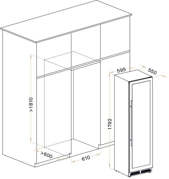 Винный шкаф Meyvel MV98-KST3 Slim (фото 4) Винный шкаф Meyvel MV98-KST3 Slim (preview 4)