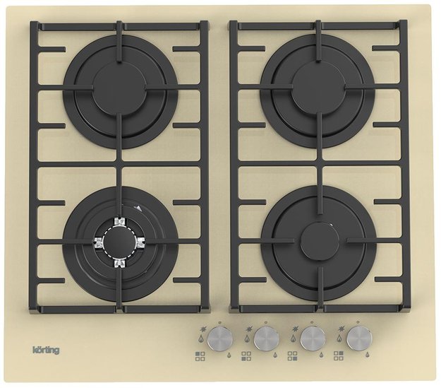 Газовая стеклянная варочная панель Korting HGG 6825 CTB (фото 1) Газовая стеклянная варочная панель Korting HGG 6825 CTB (preview 1)