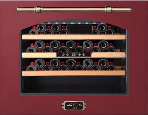 Встраиваемый винный шкаф Lofra ZBRR24M/A CANTINA 24 BURGUNDY BRONZO (preview 1)
