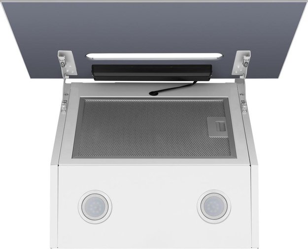 Кухонная вытяжка MAUNFELD Moon 60 белый\вставка сатин (фото 5) Кухонная вытяжка MAUNFELD Moon 60 белый\вставка сатин (preview 5)