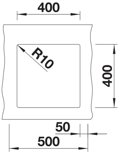 Мойка BLANCO SUBLINE 400-U Silgranit вулканический серый (preview 6)