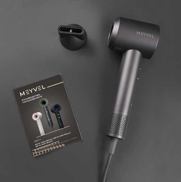 Настенный фен Meyvel MF12-1600 (Серый) (preview 7)
