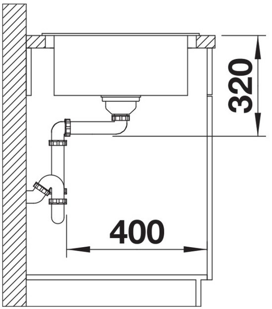 Мойка BLANCO ELON XL 6 S мягкий белый, клапан-автомат (preview 4)