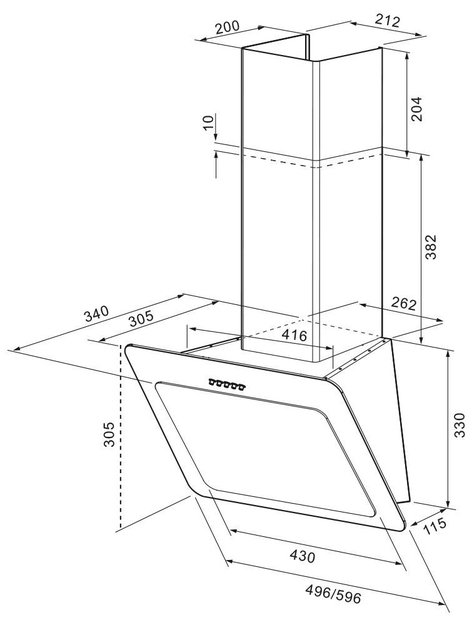 Вытяжка Krona Liva 500 white PB (фото 8) Вытяжка Krona Liva 500 white PB (preview 8)