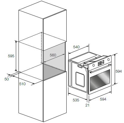 Духовой шкаф Fulgor Milano FQO 6009 MT X (preview 3)