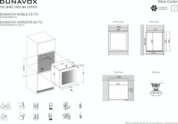Встраиваемый винный шкаф Dunavox DVH-25.65DC.TO (preview 10)