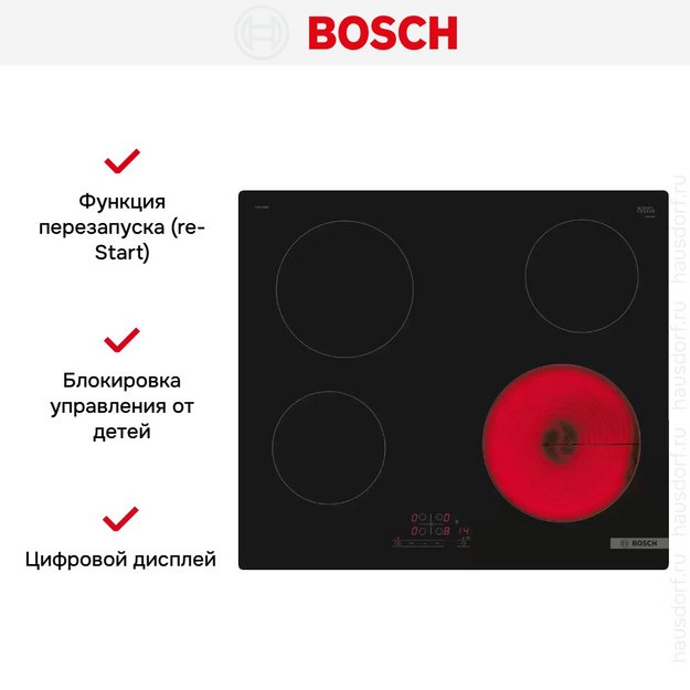 Электрическая варочная панель Bosch PKE611BB2E (preview 5)