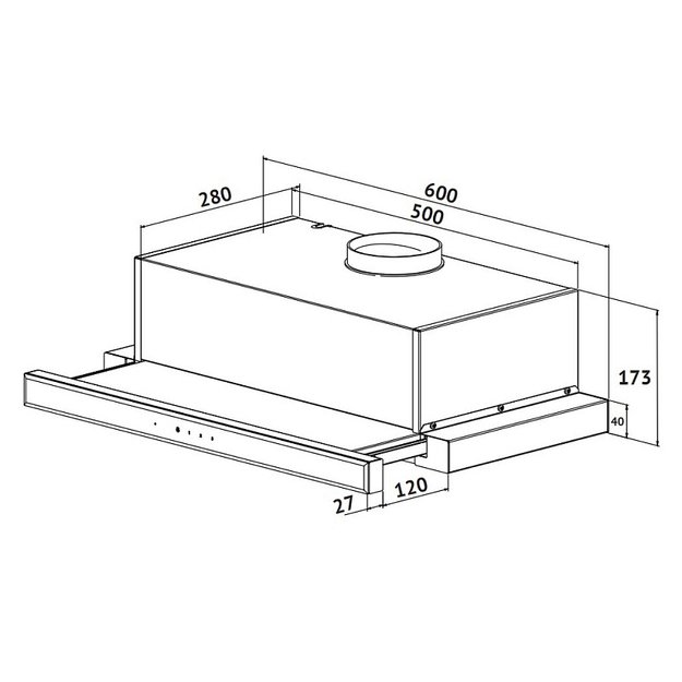 Встраиваемая вытяжка с выдвижным экраном Korting KHP 6670 GN (фото 4) Встраиваемая вытяжка с выдвижным экраном Korting KHP 6670 GN (preview 4)