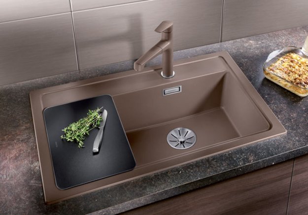 Мойка Blanco ZENAR XL 6 S Compact чаша справа, доска стекло клапан-автомат InFino® алюметаллик (фото 2) Мойка Blanco ZENAR XL 6 S Compact чаша справа, доска стекло клапан-автомат InFino® алюметаллик (preview 2)