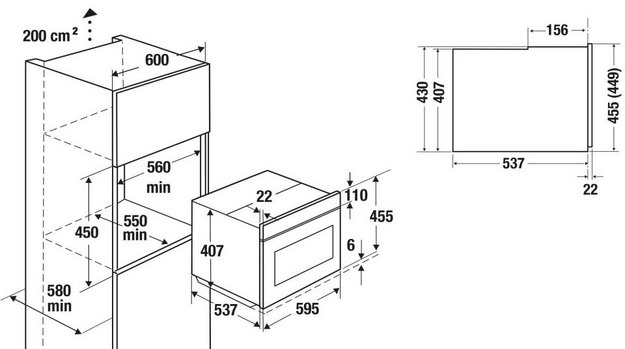 Встраиваемый паровой шкаф Kuppersbusch CD 6350.0 S6 Black Steel (preview 2)