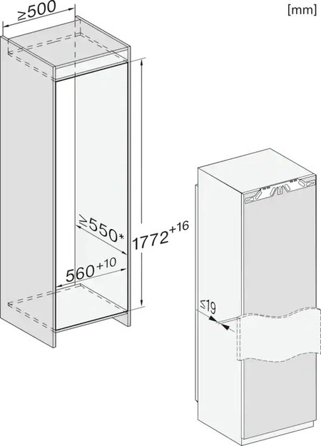 Встраиваемый морозильник Miele FNS 7774 D (фото 4) Встраиваемый морозильник Miele FNS 7774 D (preview 4)