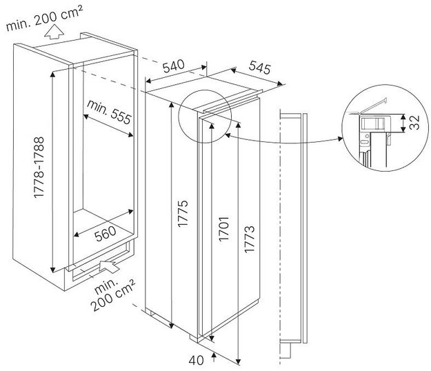 Встраиваемая морозильная камера Kuppersbusch FG 8840.1i (фото 2) Встраиваемая морозильная камера Kuppersbusch FG 8840.1i (preview 2)