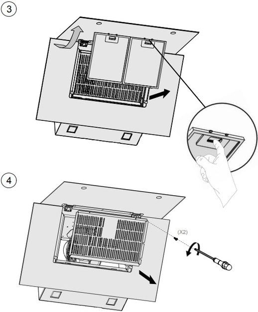 Вытяжка Pando P-730/90 CR NE V. 1050 SEC PLUS (фото 4) Вытяжка Pando P-730/90 CR NE V. 1050 SEC PLUS (preview 4)
