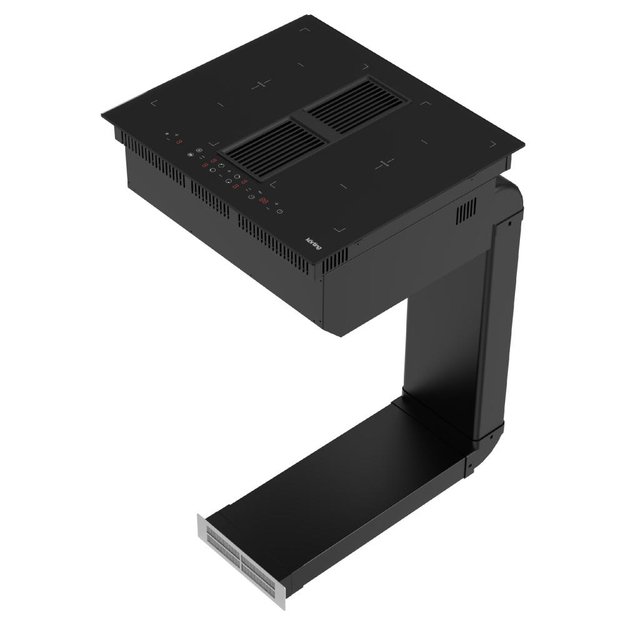 Индукционная варочная панель с интегрированной вытяжкой Korting HIBH 68980 NB (фото 2) Индукционная варочная панель с интегрированной вытяжкой Korting HIBH 68980 NB (preview 2)