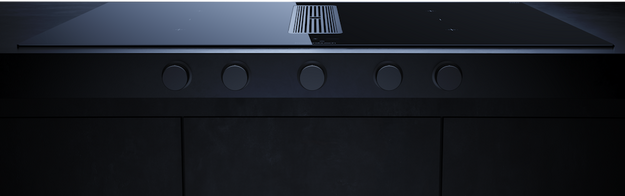 Индукционная варочная поверхность с вытяжкой Kuppersbusch KMI 9850.1 SR-S Gold (preview 4)