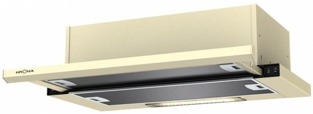 Встраиваемая вытяжка KRONA Kamilla slim 600 ivory (1 мотор) (фото 1) Встраиваемая вытяжка KRONA Kamilla slim 600 ivory (1 мотор) (preview 1)