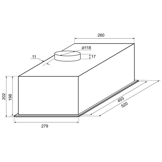 Встраиваемая вытяжка KRONA WERMUT 600 DN BLACK PB BF (preview 14)