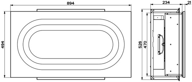 Встраиваемая в потолок вытяжка Faber INSIDE UP IX KL A90 (фото 4) Встраиваемая в потолок вытяжка Faber INSIDE UP IX KL A90 (preview 4)