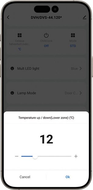 Встраиваемый винный шкаф Dunavox DVS-44.120DMB (preview 10)