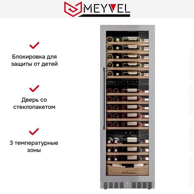 Винный шкаф Meyvel MV98-KST3 Узкий (Slim) (preview 8)