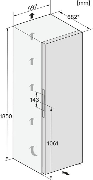 Холодильник Miele KS 4783 DD черный матовый (фото 6) Холодильник Miele KS 4783 DD черный матовый (preview 6)