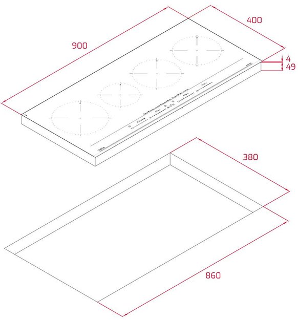 Индукционная варочная панель Teka IZC 94620 MST BLACK (фото 8) Индукционная варочная панель Teka IZC 94620 MST BLACK (preview 8)