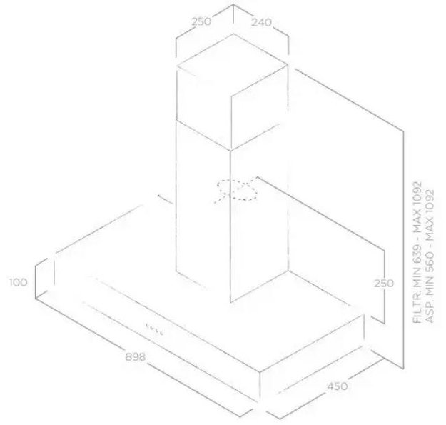 Вытяжка ELICA SPOT URBAN CAST IRON/A/90 (фото 7) Вытяжка ELICA SPOT URBAN CAST IRON/A/90 (preview 7)
