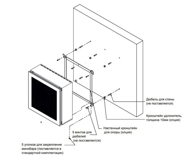 Настенный минибар Indel B FLYINGBAR (дверной упор справа) (фото 8) Настенный минибар Indel B FLYINGBAR (дверной упор справа) (preview 8)