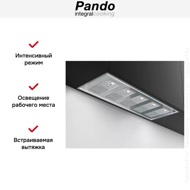 Встраиваемая вытяжка Pando GTI/810 INOX V.850 SEC (preview 7)