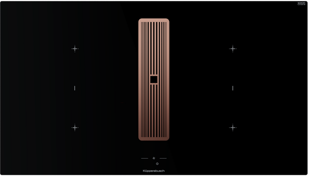 Индукционная варочная поверхность с вытяжкой Kuppersbusch KMI 9850.1 SR-S Copper (preview 1)