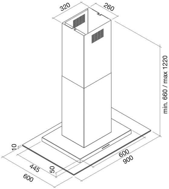Вытяжка Falmec Exploit isola 90 ix touchfree (800) ECP (фото 4) Вытяжка Falmec Exploit isola 90 ix touchfree (800) ECP (preview 4)