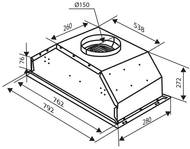 Встраиваемая вытяжка Zigmund Shtain K 011.7 B (фото 4) Встраиваемая вытяжка Zigmund Shtain K 011.7 B (preview 4)