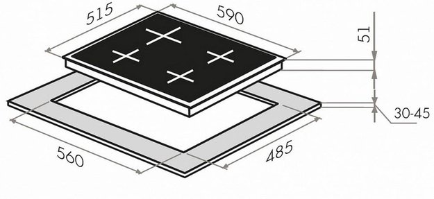Газовая варочная панель MAUNFELD EGHS.64.33CS/G (фото 17) Газовая варочная панель MAUNFELD EGHS.64.33CS/G (preview 17)