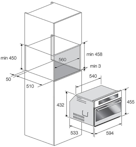 Встраиваемая микроволновая печь Fulgor Milano FCMO 4511 TM WH (фото 4) Встраиваемая микроволновая печь Fulgor Milano FCMO 4511 TM WH (preview 4)