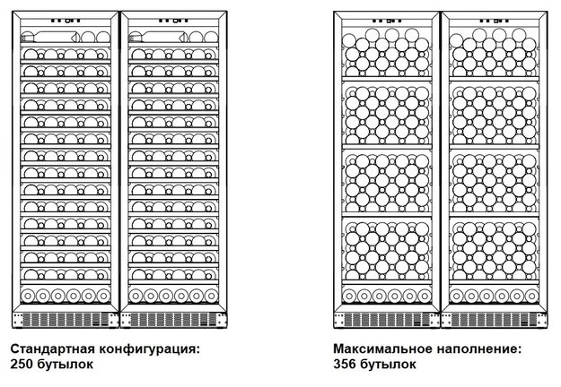 Винный шкаф Dometic C125G Double Wooden Mahogany (фото 2) Винный шкаф Dometic C125G Double Wooden Mahogany (preview 2)