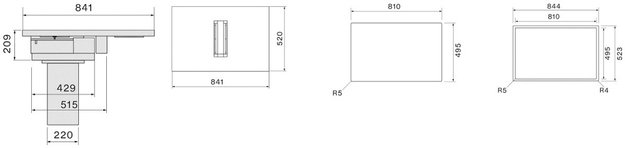 Варочная панель с вытяжкой Falmec ZERO 84 VETRO NERO (фото 11) Варочная панель с вытяжкой Falmec ZERO 84 VETRO NERO (preview 11)