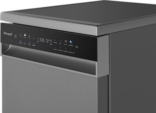 Посудомоечная машина Weissgauff DW 4539 Inverter Touch AutoOpen Inox (preview 10)