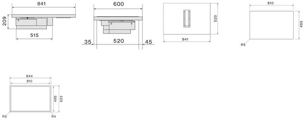 Варочная панель с вытяжкой Falmec ZERO EASY 84 VETRO NERO (фото 11) Варочная панель с вытяжкой Falmec ZERO EASY 84 VETRO NERO (preview 11)