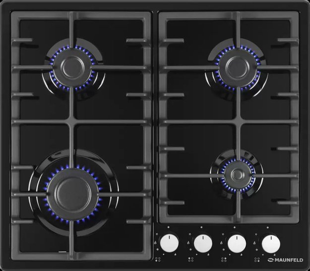Газовая варочная панель MAUNFELD EGHE.64.3CB\G (фото 2) Газовая варочная панель MAUNFELD EGHE.64.3CB\G (preview 2)