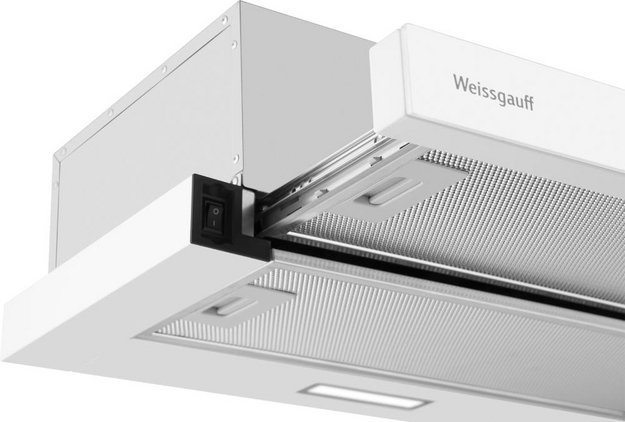 Встраиваемая вытяжка Weissgauff TEL 600 2M White Glass (preview 5)